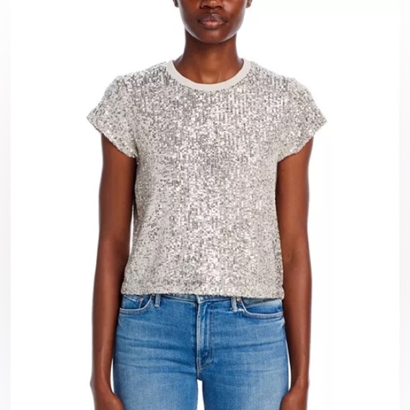 GENERATION LOVE KAI SEQUIN TOP - COBALT BLUE